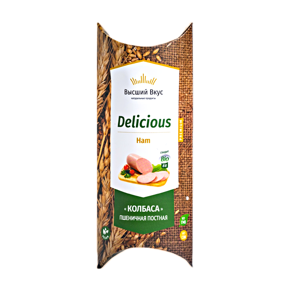 

Колбаса вареная Высший вкус Злаковая Delicious Ham постная батон 300 г