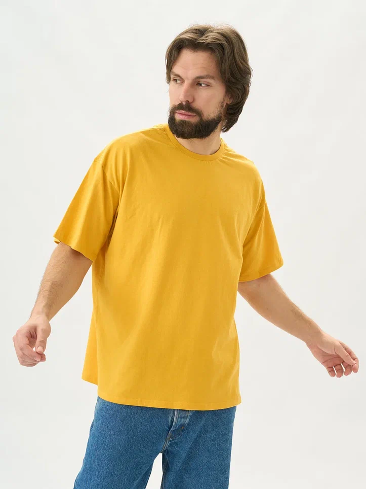Футболка мужская Uzcotton UZ-F-Over-Pr желтая 3XL