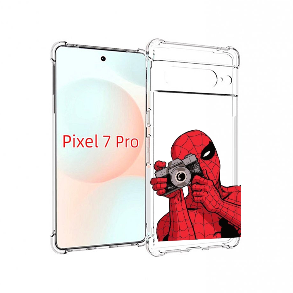 

Чехол Mypads Человек Паук Фотограф Детский Для Google Pixel 7 Pro, Прозрачный, Tocco