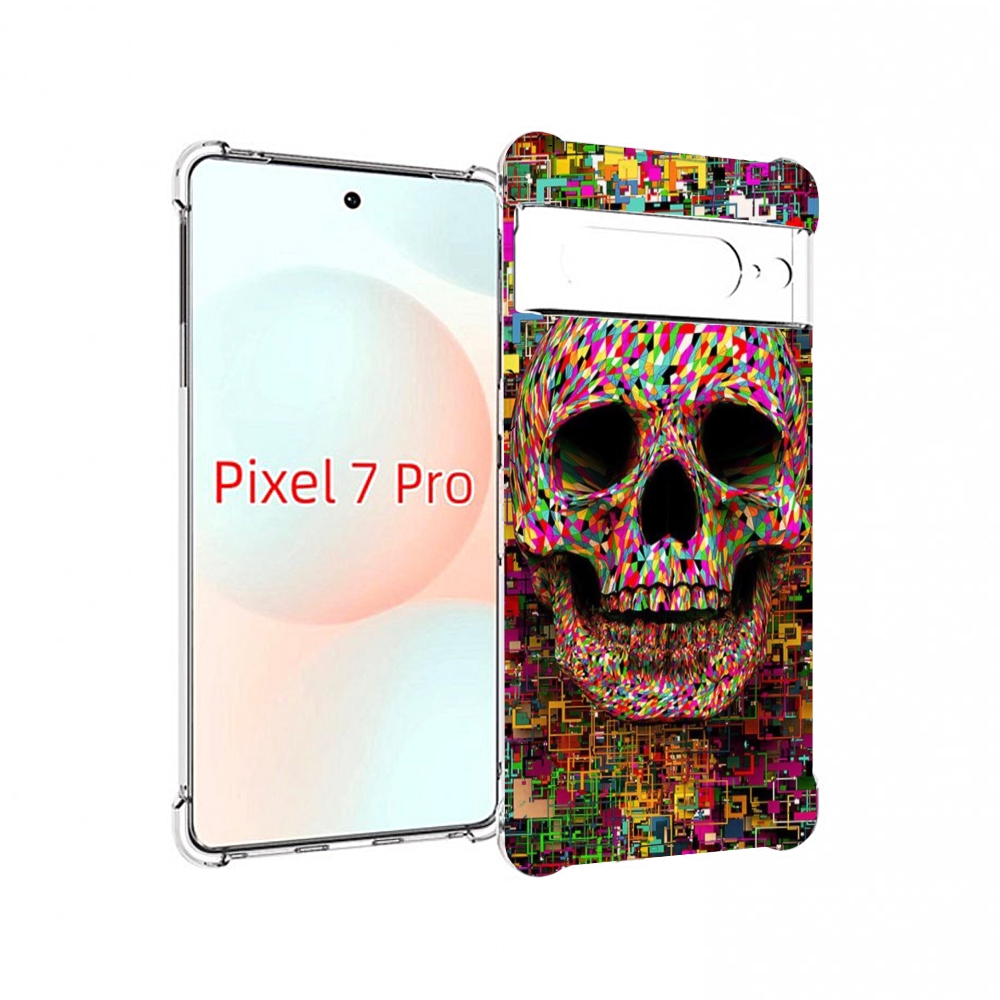 

Чехол Mypads Череп Красочные Цвета Для Google Pixel 7 Pro, Прозрачный, Tocco
