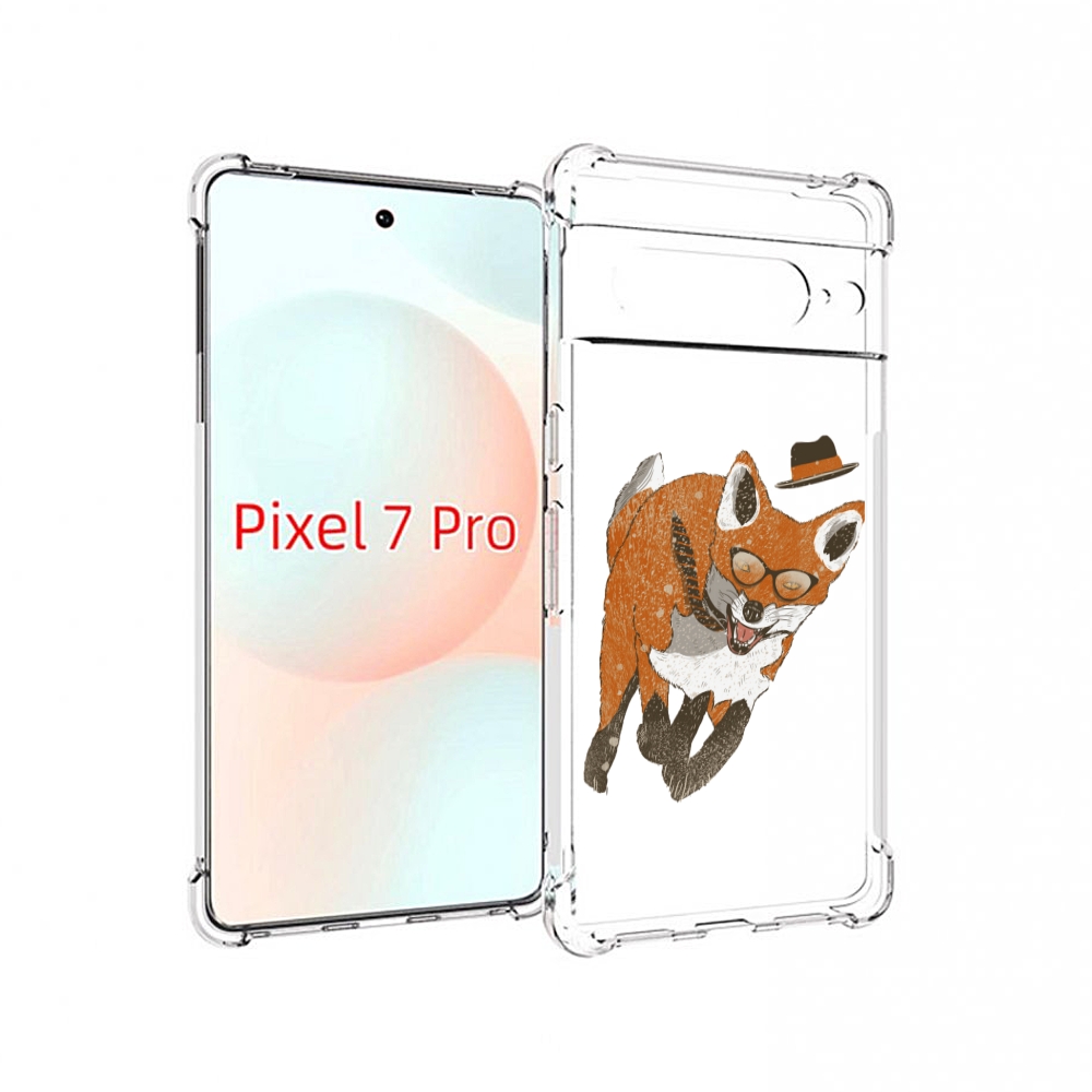 

Чехол Mypads Шустрый Лис Для Google Pixel 7 Pro, Прозрачный, Tocco