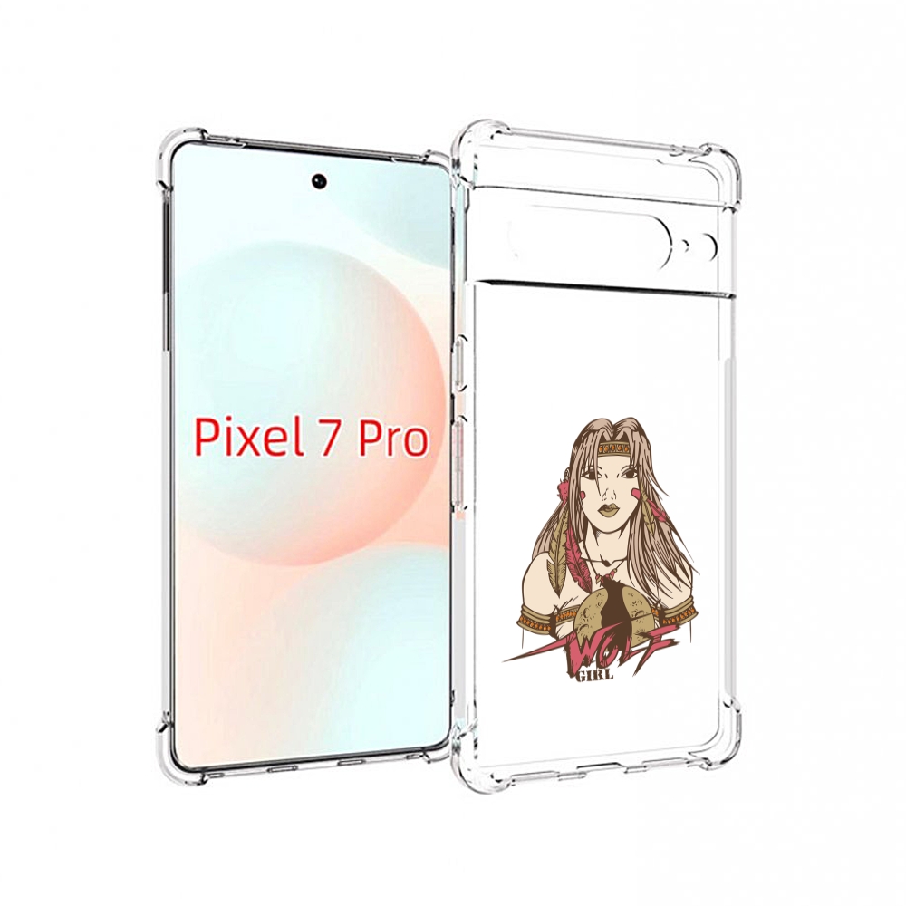 

Чехол Mypads Девушка Волк Для Google Pixel 7 Pro, Прозрачный, Tocco