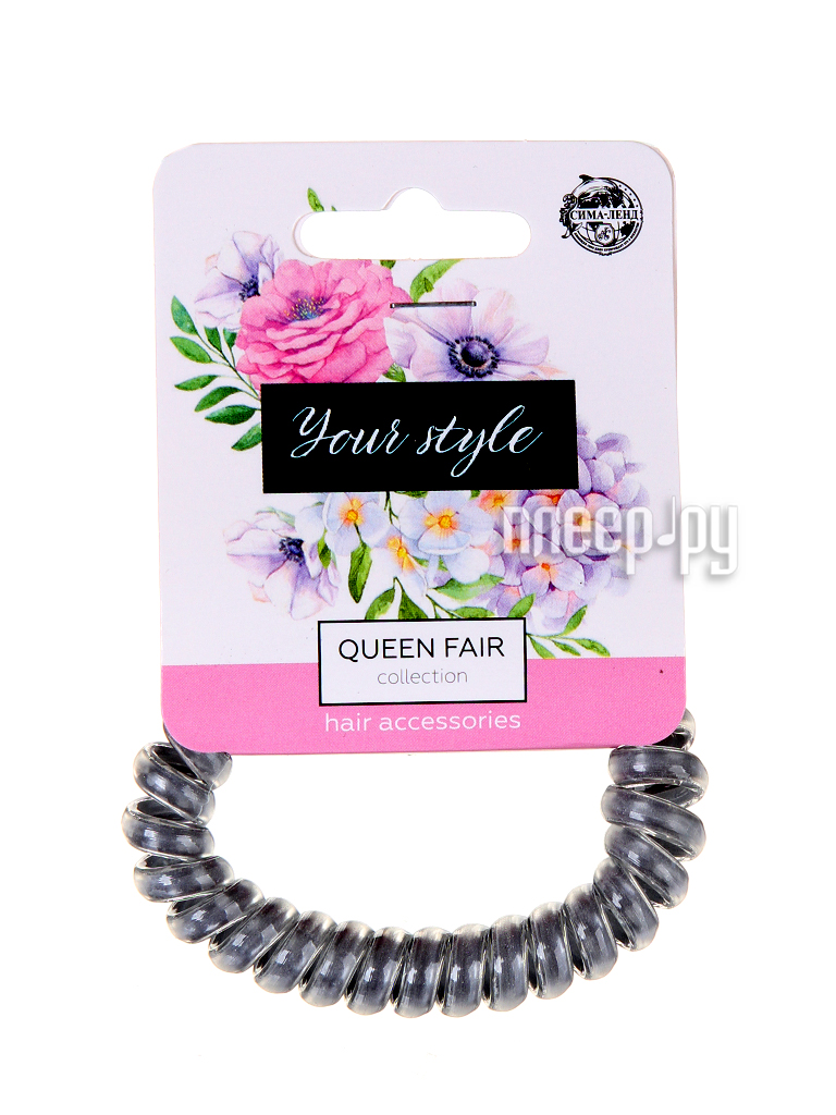

Резинка для волос Queen Fair Пружинка яркая полоса микс 3501997