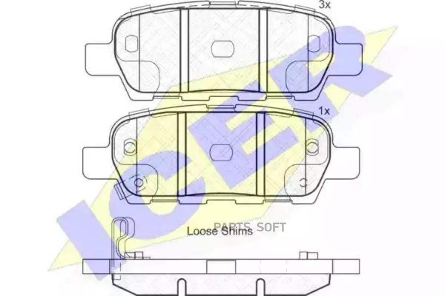 

Колодки торм.зад. INFINITY G37/NISSAN CUBE/X-TRAIL 1.5-2.5 06.07-> ICER