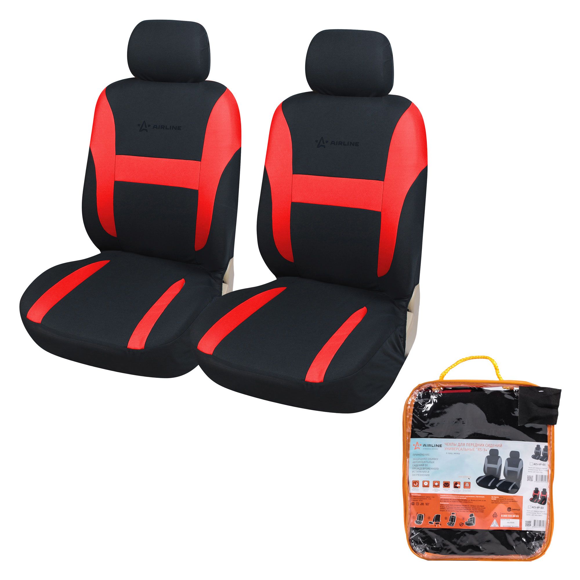 

Авточехлы универсальные Airline ACS-VP-03 RS-3+