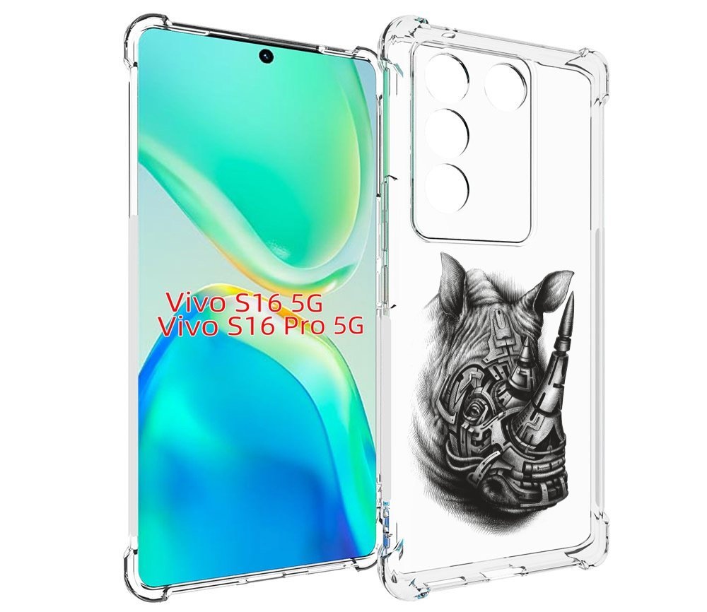 

Чехол MyPads стальной носорог для Vivo S16 5G / S16 Pro 5G / V27 / V27 Pro, Tocco