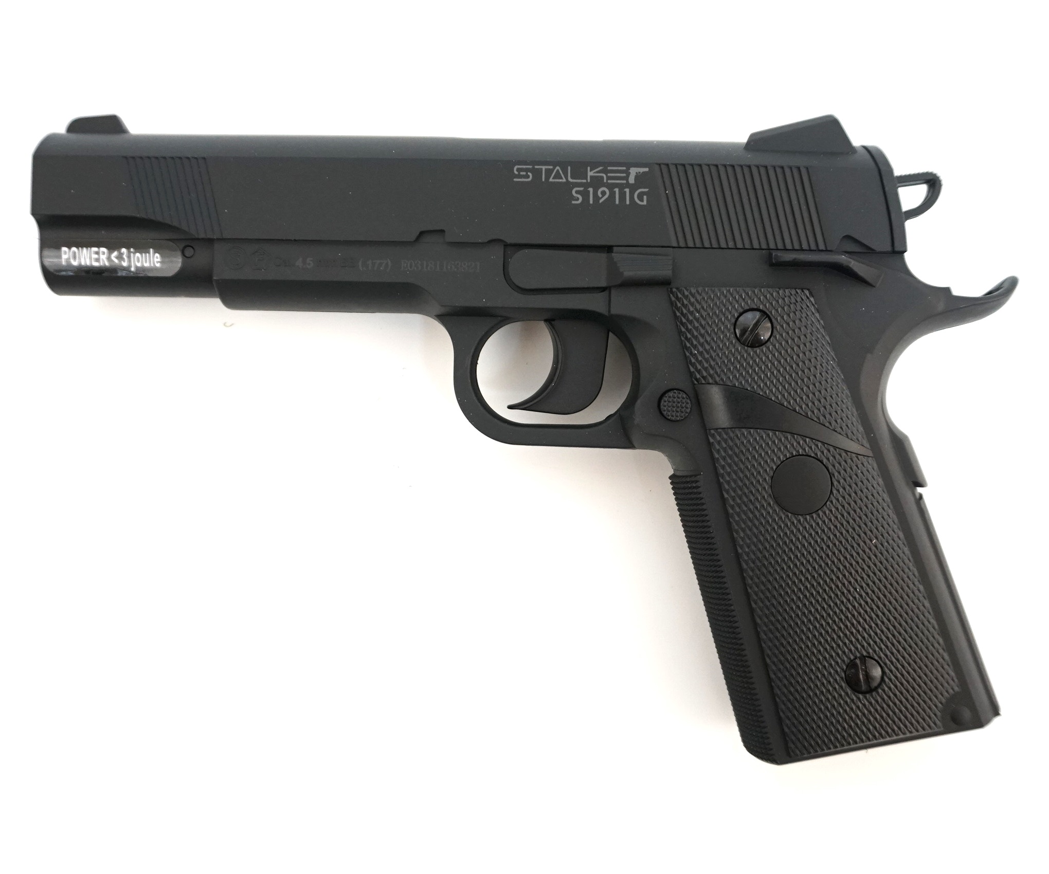 фото Пистолет пневматический stalker s1911g (аналог "colt 1911") к.4,5мм st-12051g stalker