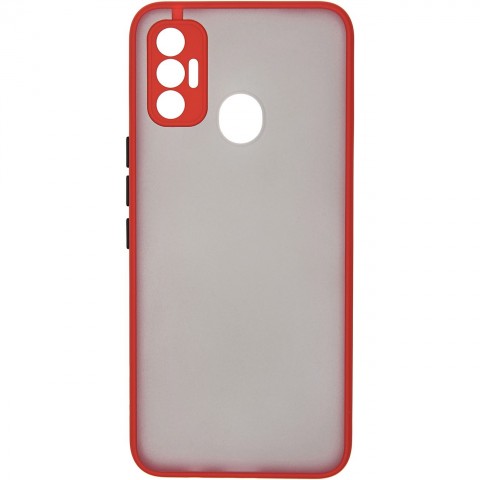 фото Чехол carmega для tecno spark 7 frost red (car-sc-tcsp7frrd)