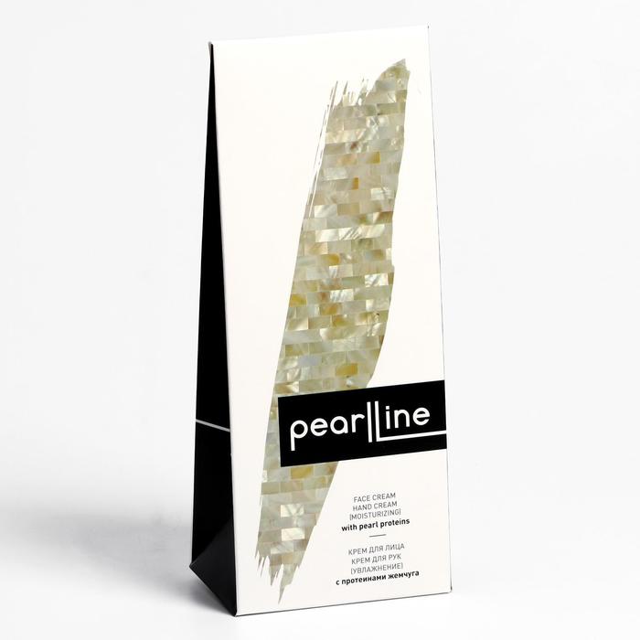 Купить Подарочный набор PearlLine: крем для лица, 50мл и крем для рук, 40 мл, Лучшие Традиции