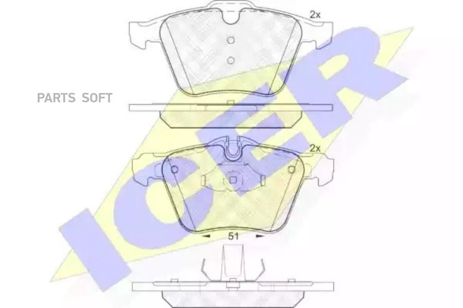 

Колодки торм.пер. JAGUAR S-TYPE/XF/XJ/XK 2.0-5.0 02-> ICER