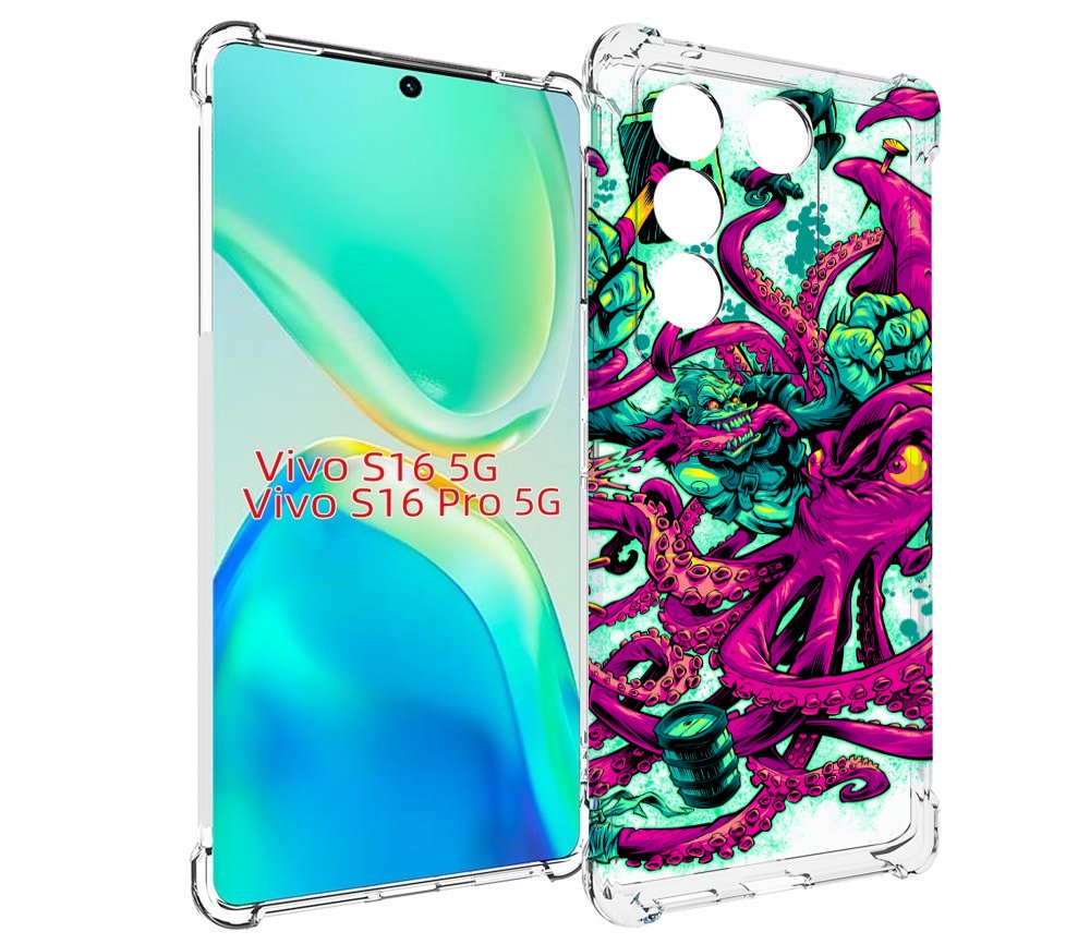 

Чехол MyPads фиолетовый кракен для Vivo S16 5G / S16 Pro 5G / V27 / V27 Pro, Tocco