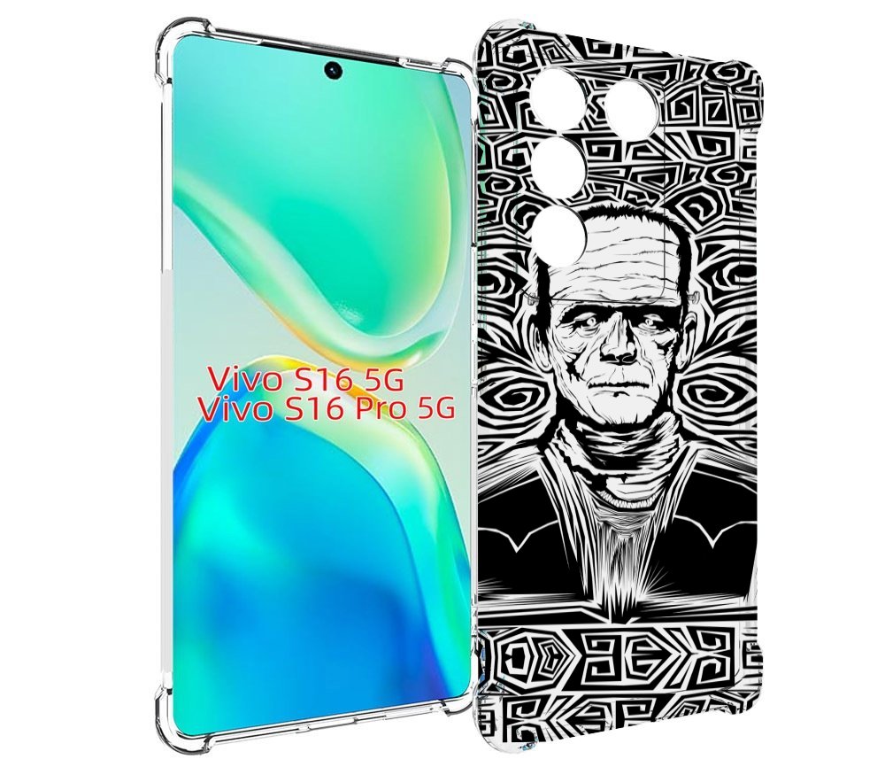 

Чехол MyPads франкенштейн черно белый для Vivo S16 5G / S16 Pro 5G / V27 / V27 Pro, Tocco