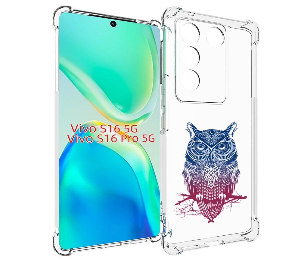 

Чехол MyPads хиппи сова для Vivo S16 5G / S16 Pro 5G / V27 / V27 Pro, Tocco