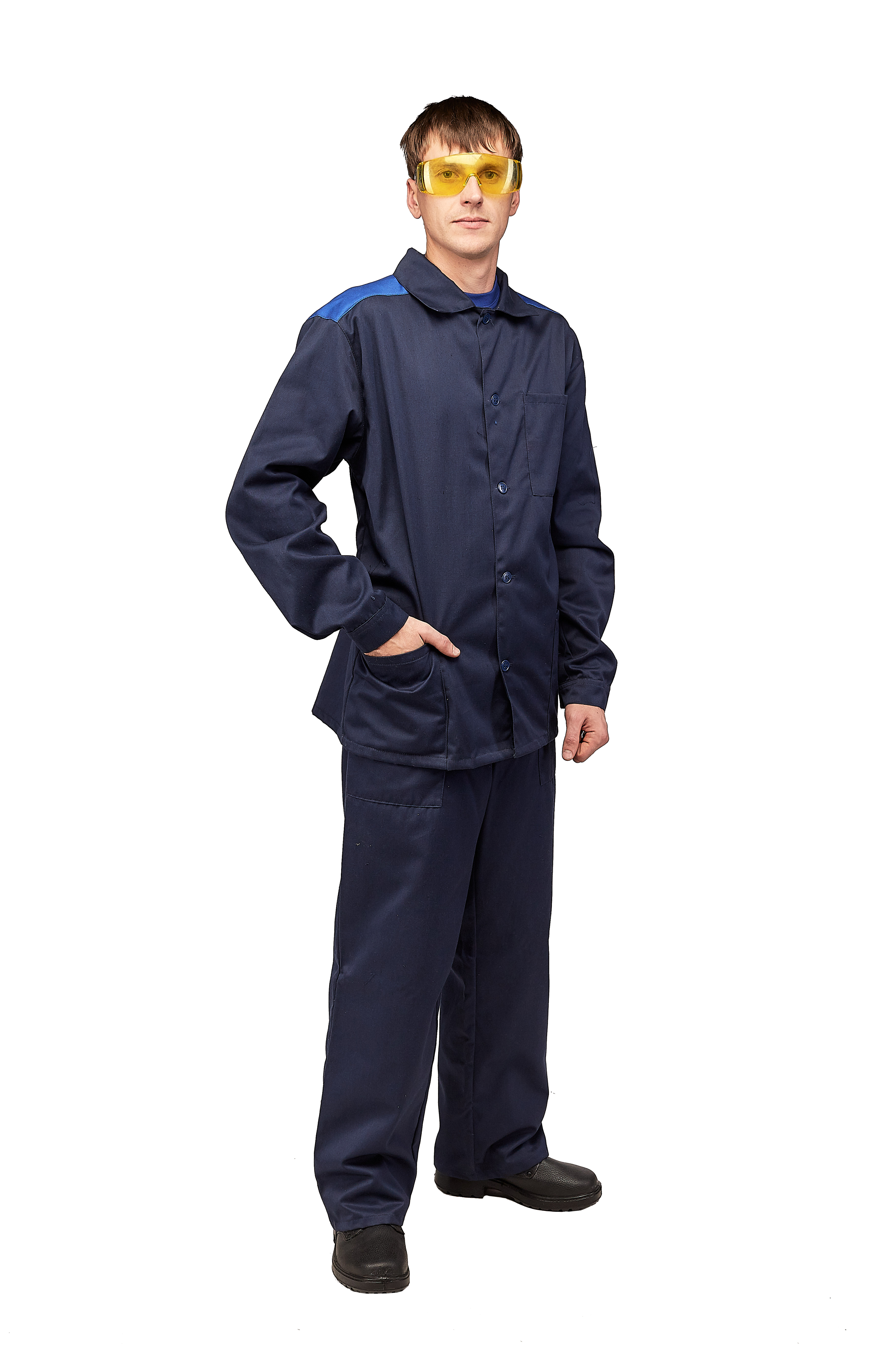 Костюм рабочий мужской летний Гренада, темно-синий, 48-50/182-188