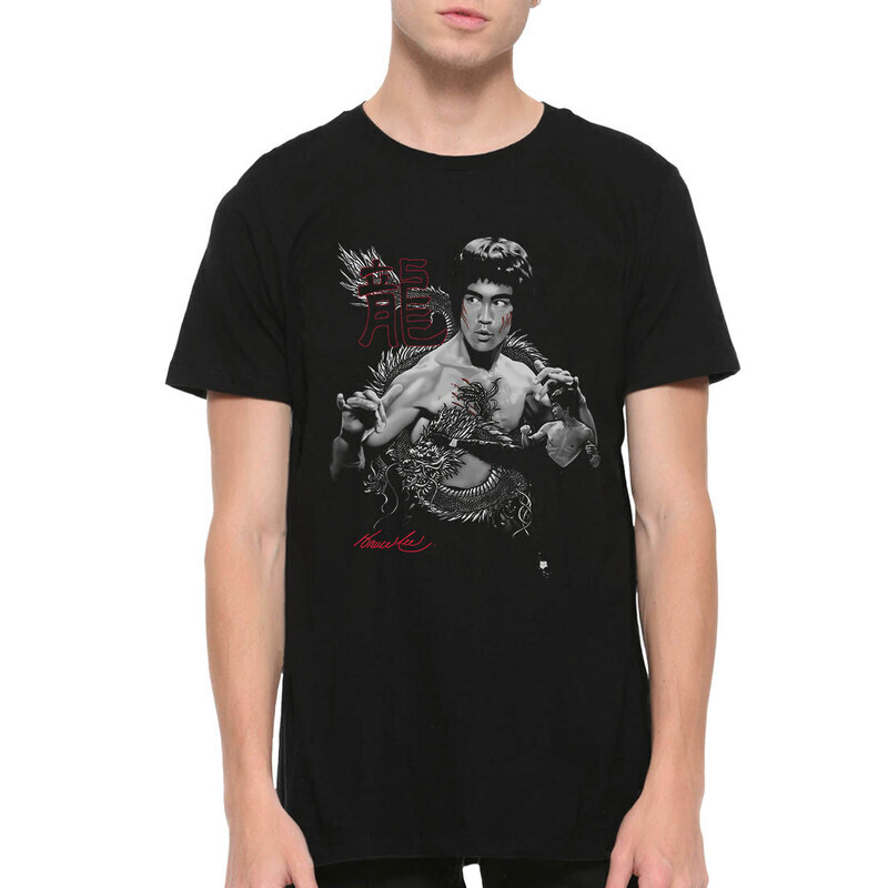 

Футболка мужская Dream Shirts Брюс Ли 1000604222 черная M, Брюс Ли 1000604222