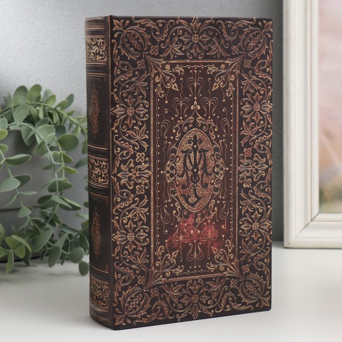 

Универсальная шкатулка 9710284 Старинная книга 21х13х5 см, Коричневый