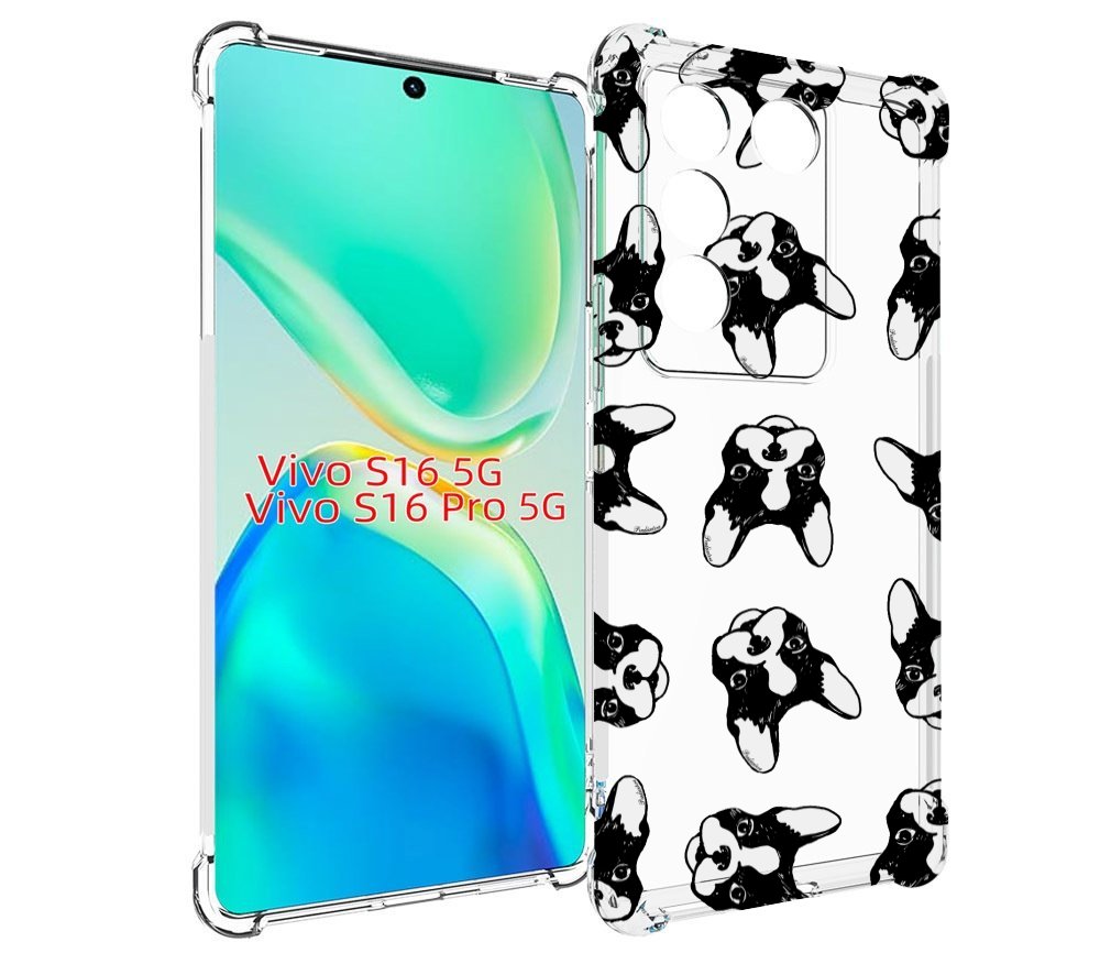

Чехол MyPads черно белые собачки для Vivo S16 5G / S16 Pro 5G / V27 / V27 Pro, Tocco