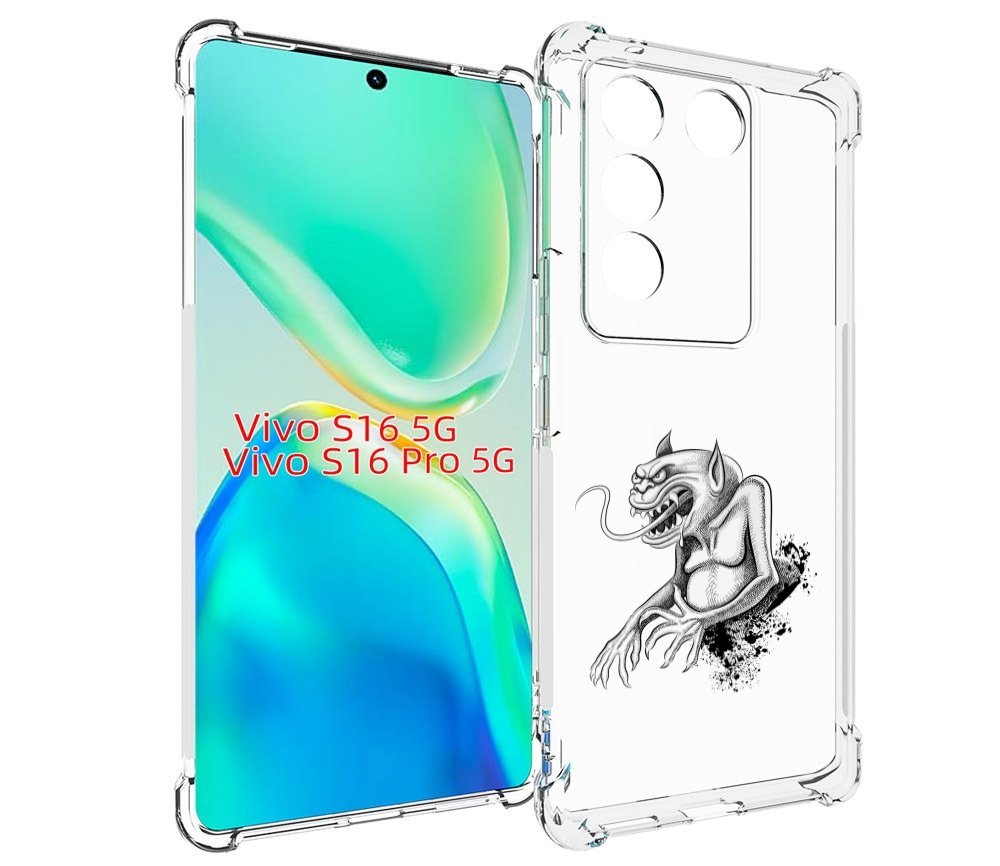 

Чехол MyPads чорт для Vivo S16 5G / S16 Pro 5G / V27 / V27 Pro, Tocco