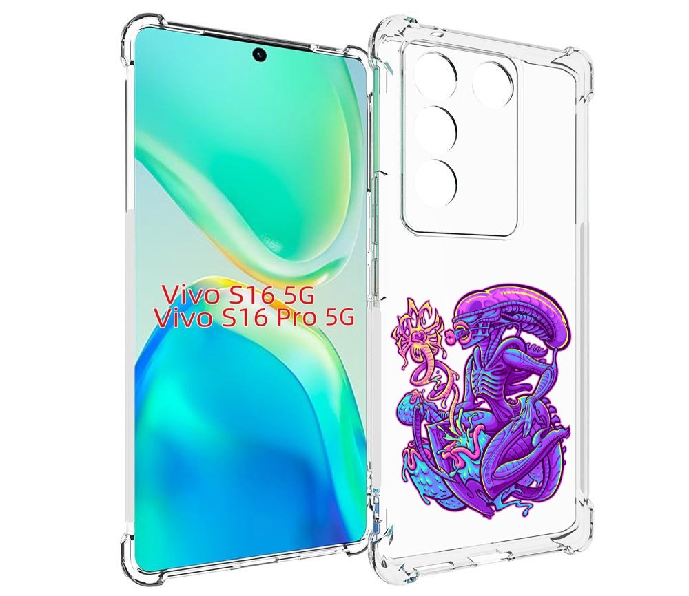 

Чехол MyPads чужой фиолетовый цвет для Vivo S16 5G / S16 Pro 5G / V27 / V27 Pro, Tocco