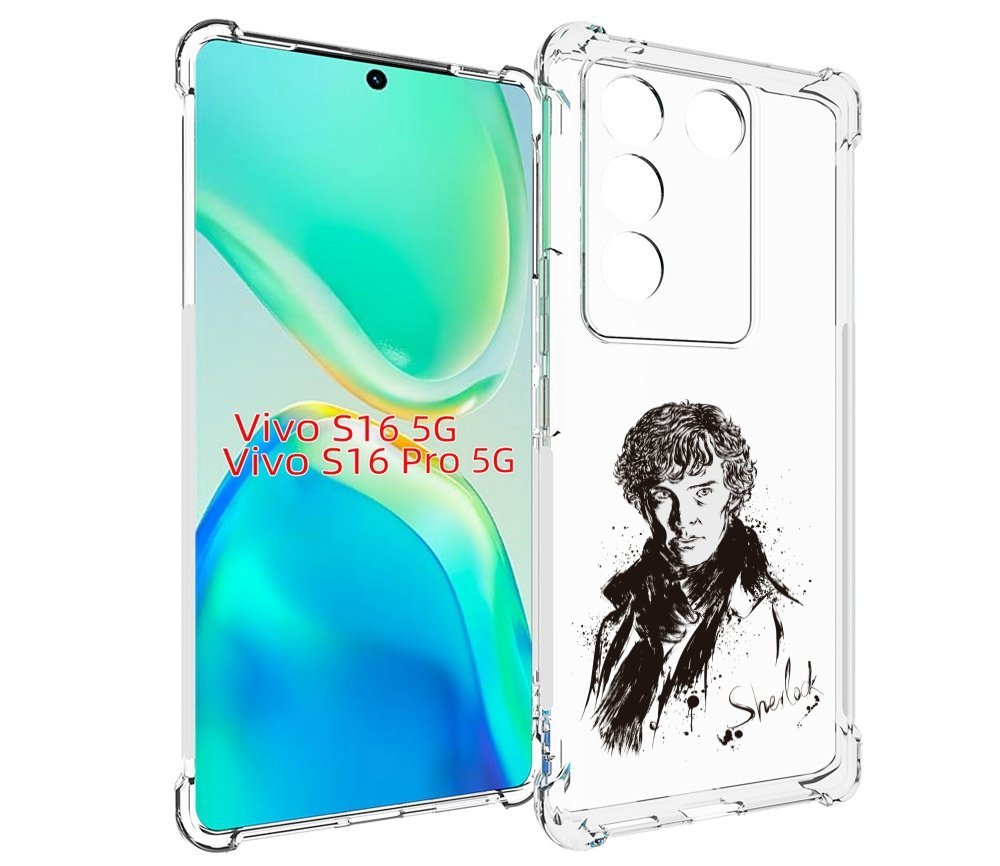

Чехол MyPads шерлок холмс портрет для Vivo S16 5G / S16 Pro 5G / V27 / V27 Pro, Tocco