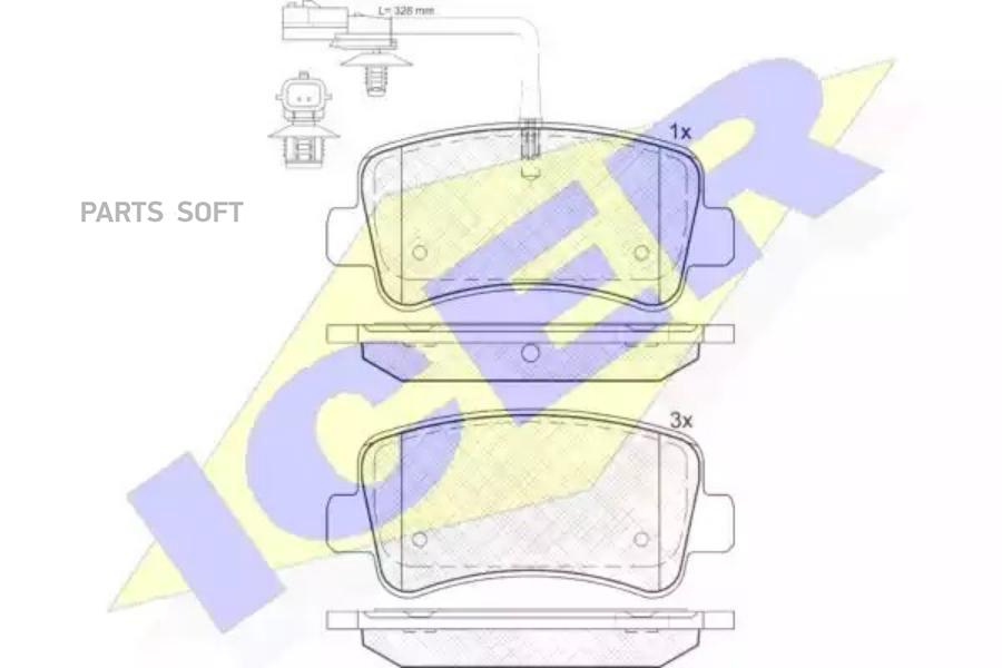 

Колодки торм.зад. NISSAN NV400 11->/ Movano B 10->/ RENAULT Master III 10-> ICER