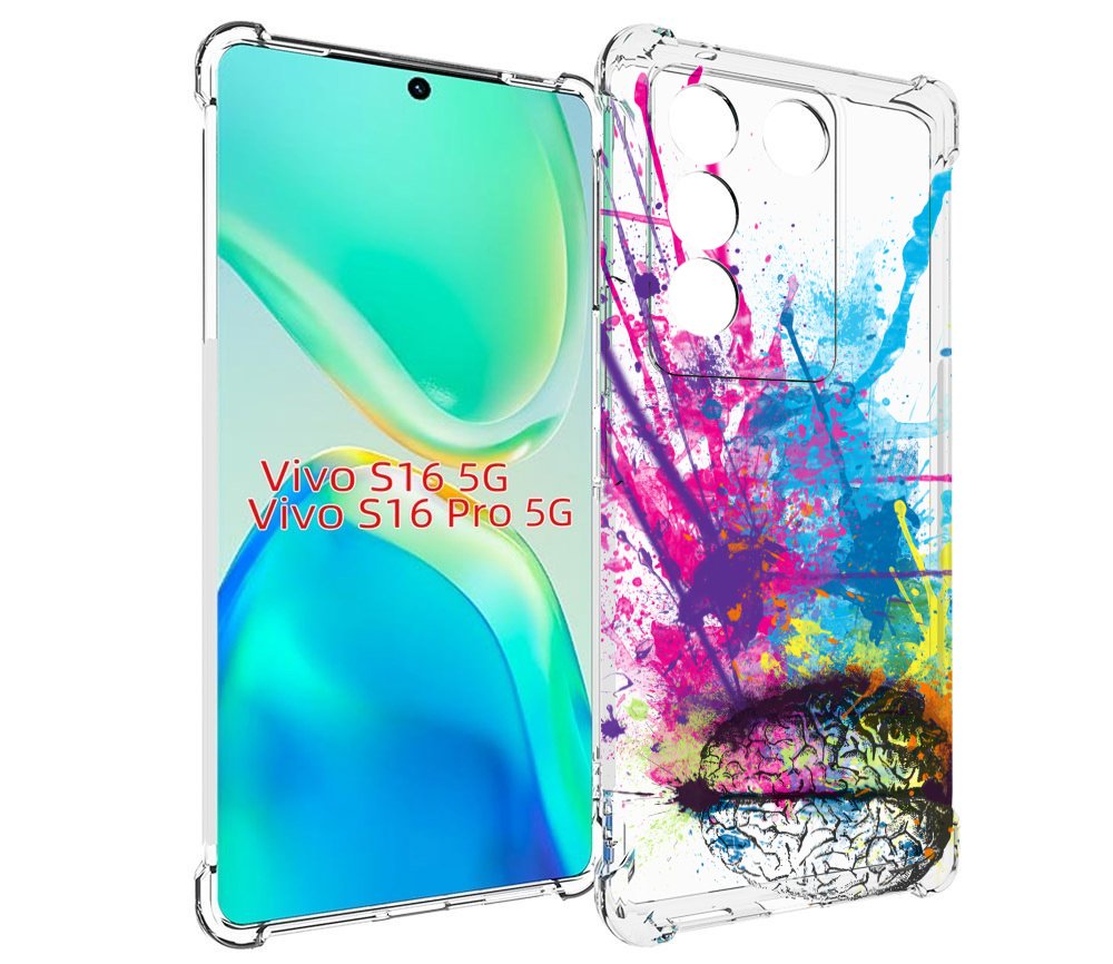 

Чехол MyPads яркий красочный мозг для Vivo S16 5G / S16 Pro 5G / V27 / V27 Pro, Tocco
