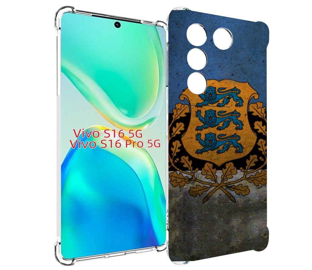 

Чехол MyPads герб флаг эстонии для Vivo S16 5G / S16 Pro 5G / V27 / V27 Pro, Tocco