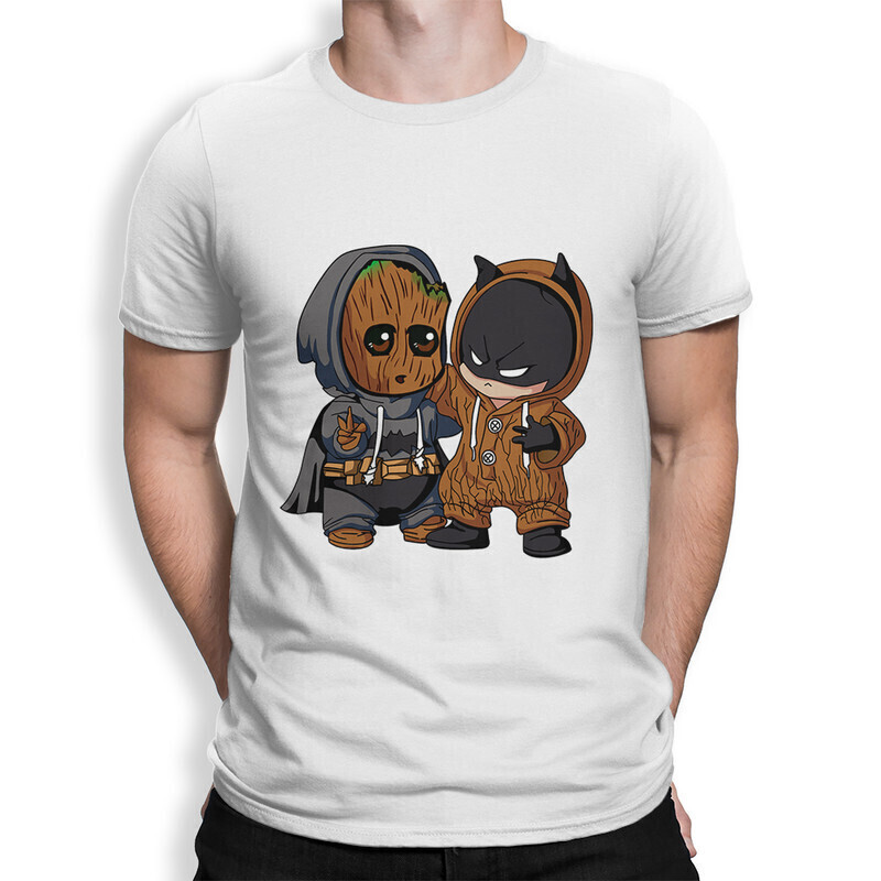 

Футболка мужская Dream Shirts Грут и Темный рыцарь 1000611222 белая S, Грут и Темный рыцарь 1000611222