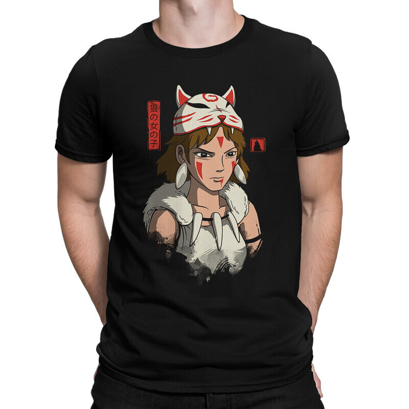 

Футболка мужская Dream Shirts Принцесса Мононоке 1000613222 черная M, Принцесса Мононоке 1000613222