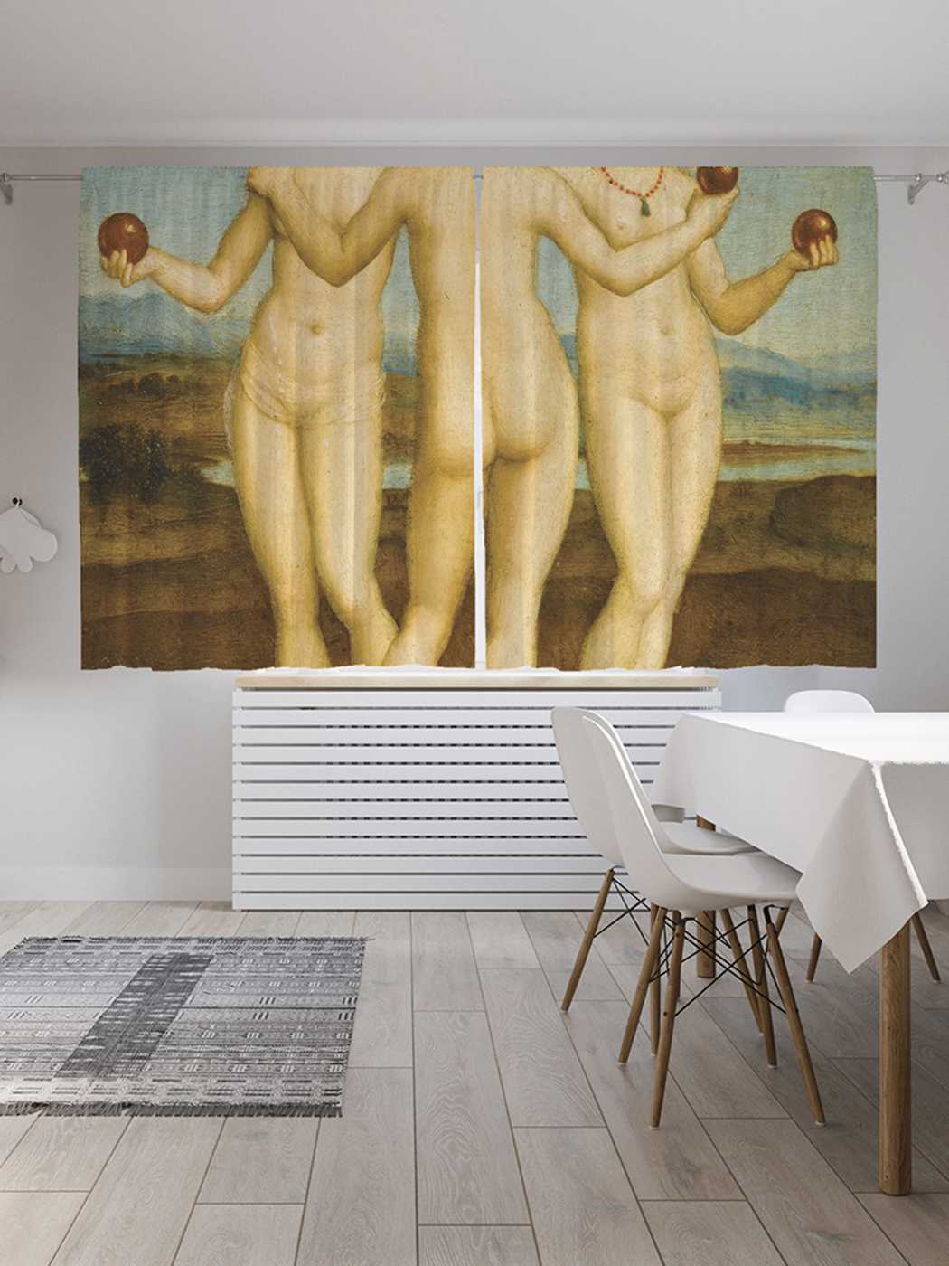 

Шторы JoyArty c фотопечатью "Три грации" из сатена, 290х180 см, Три грации