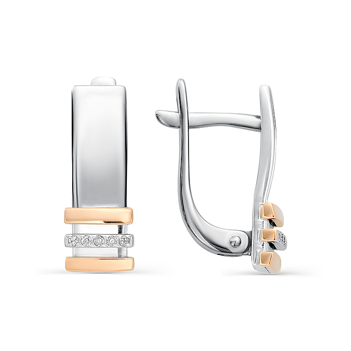 

Серьги из серебра с бриллиантом Yahont 204171, 204171