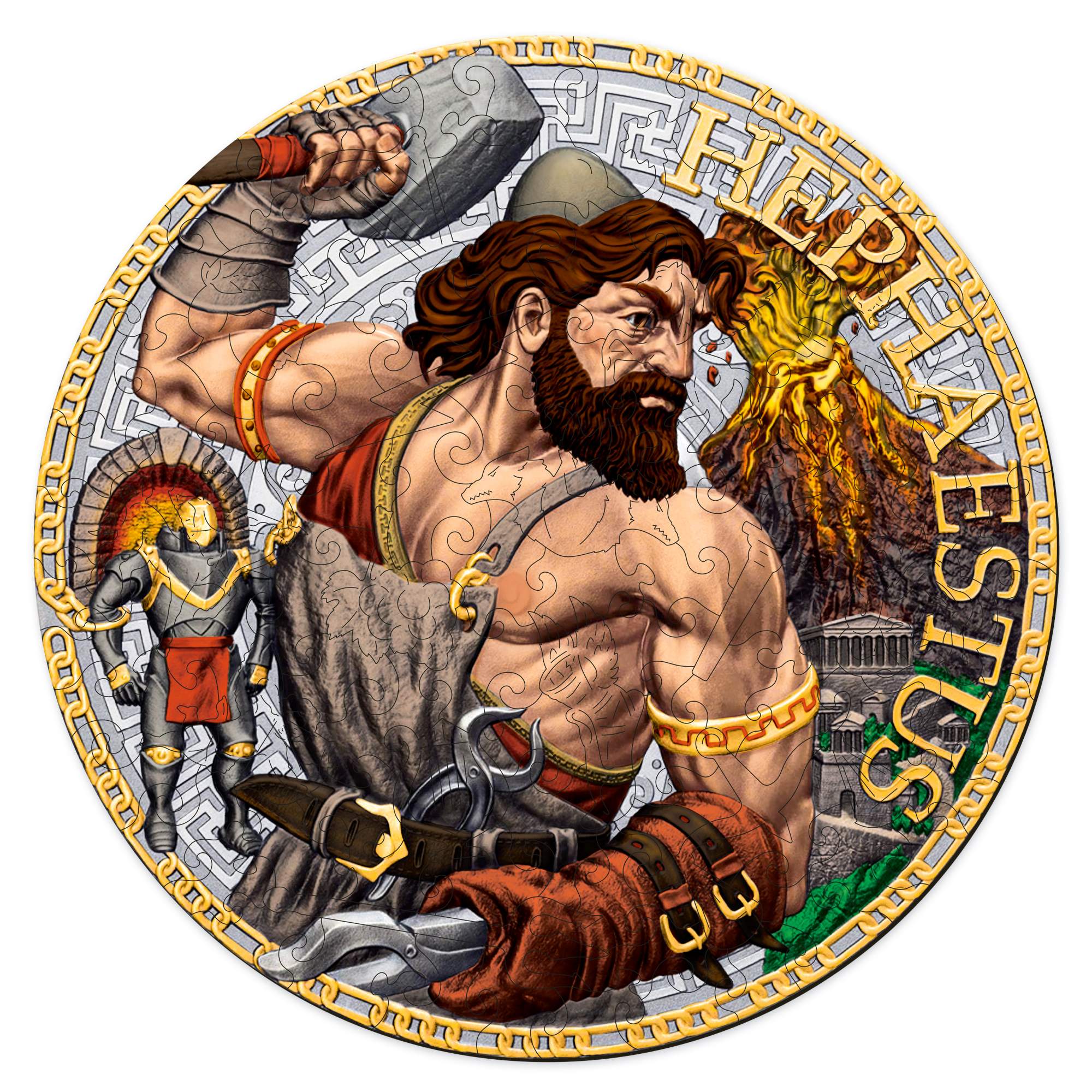 

Деревянные пазлы Active puzzles Гефест-Бог огня Hephaestus-God-of-fire 100 деталей, Гефест-Бог огня