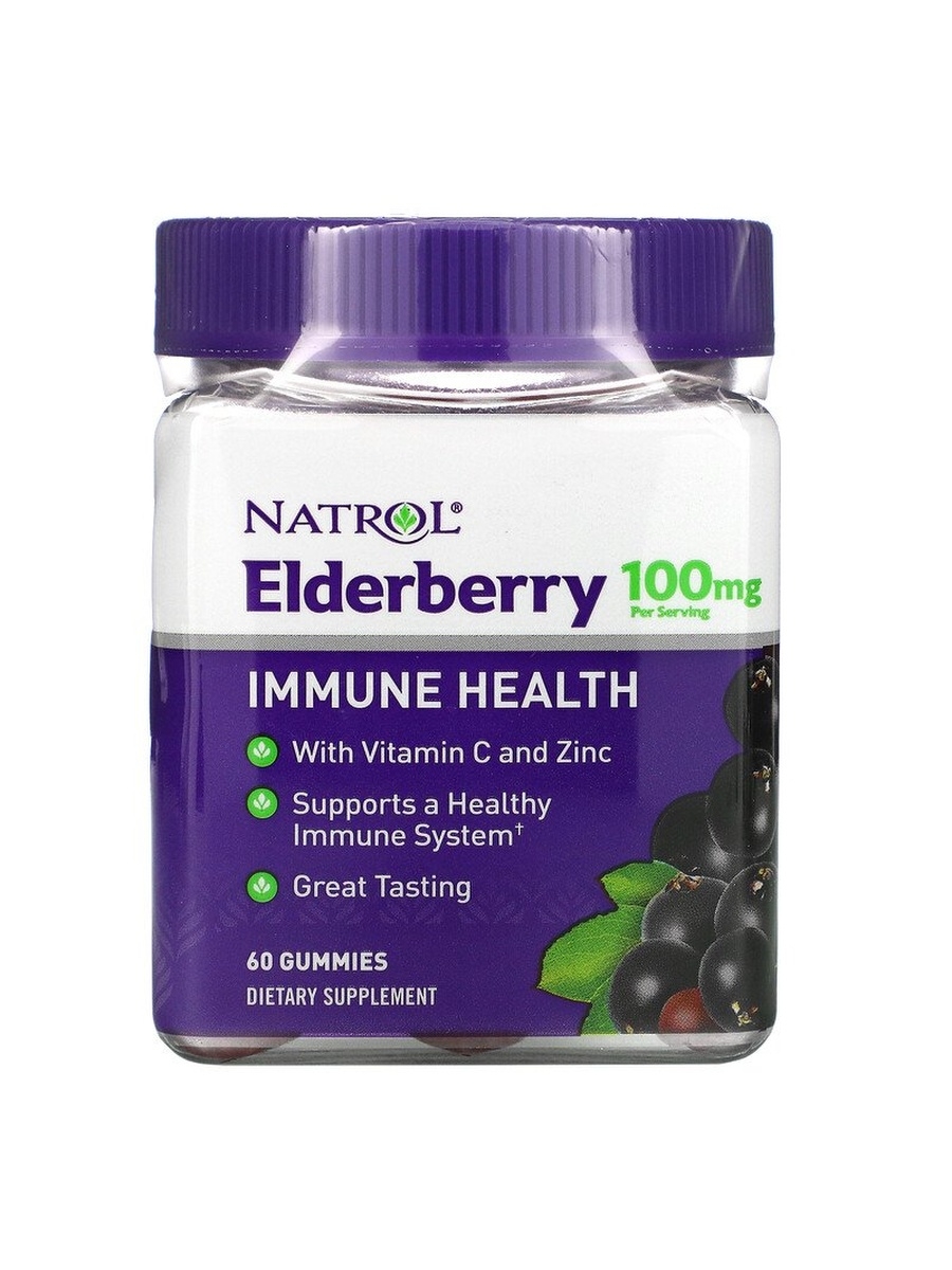 фото Natrol elderberry мармелад 60 шт.