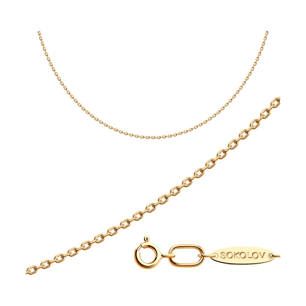 

Цепочка из серебра 45 см SOKOLOV 988030404, 988030404