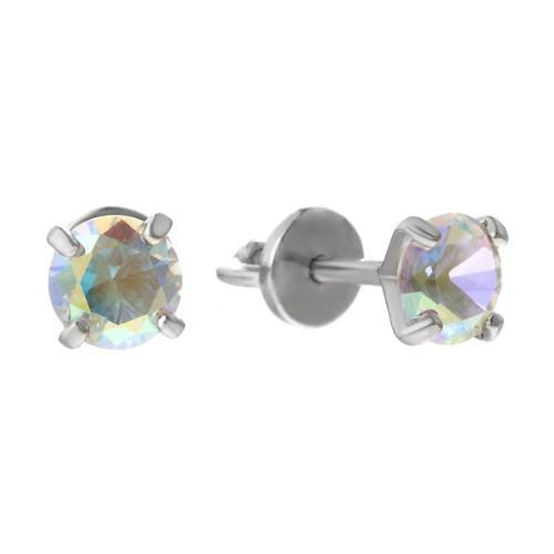 

Серьги-пусеты из серебра ЯХОНТ Ювелирный 205199, Swarovski, 205199