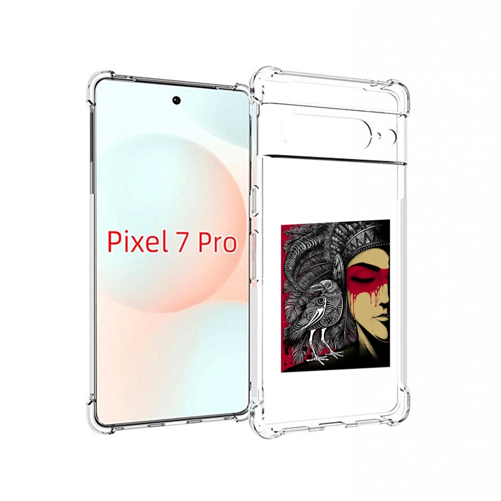 

Чехол Mypads Девушка С Вороном В Абстракции Для Google Pixel 7 Pro, Прозрачный, Tocco
