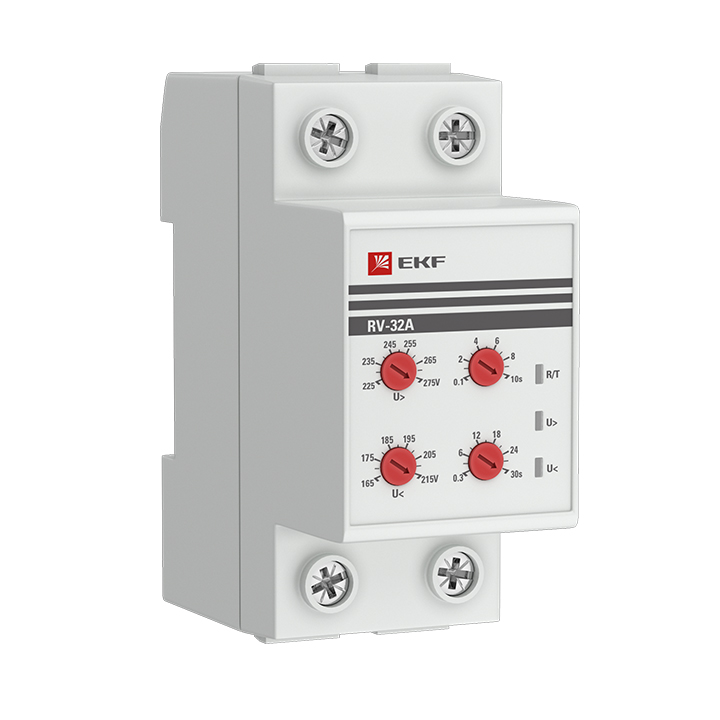 фото Реле напряжения (сквозное подкл.) rv-32a ekf proxima