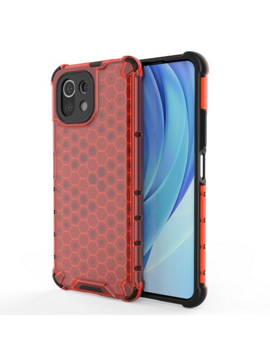 

Brodef Combee Противоударный чехол для Xiaomi Mi 11 Lite Красный