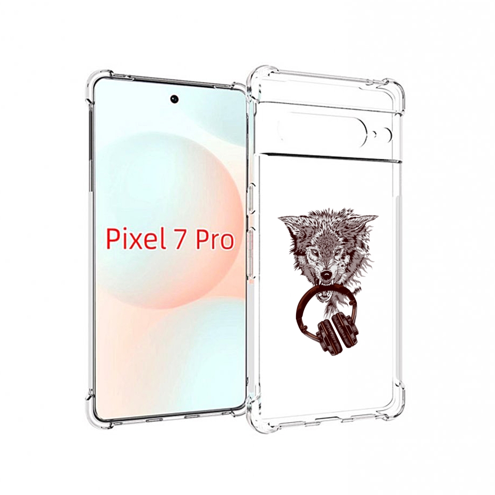 

Чехол Mypads Дикий Волк Для Google Pixel 7 Pro, Прозрачный, Tocco