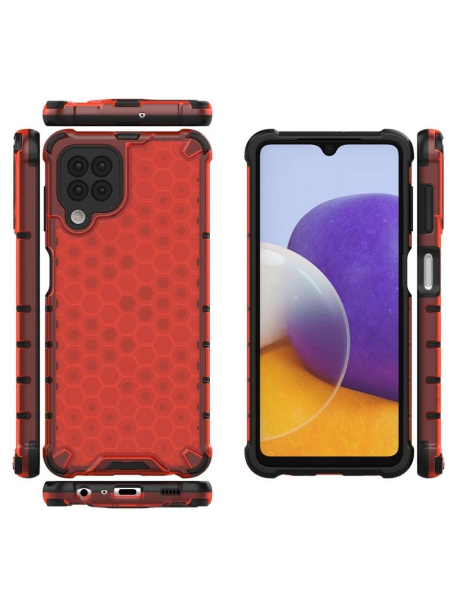 

Brodef Combee Противоударный чехол для Samsung Galaxy A22 Красный