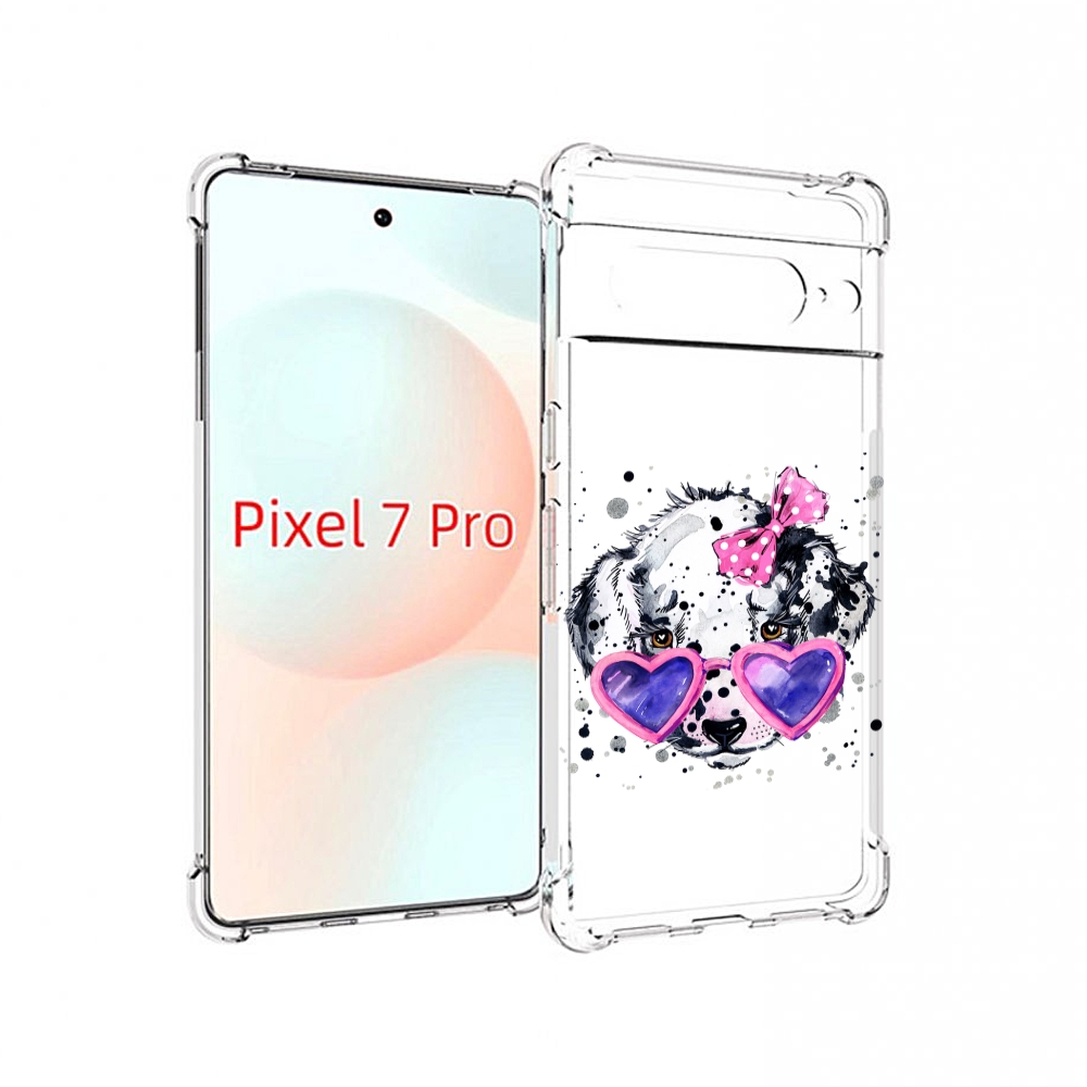 

Чехол Mypads Долматинец В Очках Для Google Pixel 7 Pro, Прозрачный, Tocco
