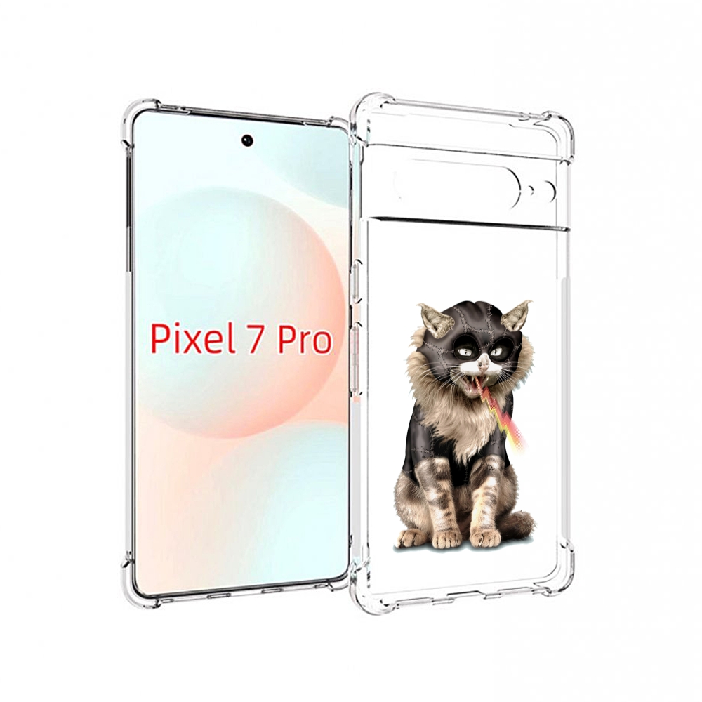 

Чехол Mypads Дьяволский Кот Для Google Pixel 7 Pro, Прозрачный, Tocco