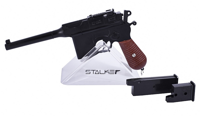 Пистолет пневматический Stalker SA96M Spring (Mauser C96), к.6мм SA-3307196M   Stalker