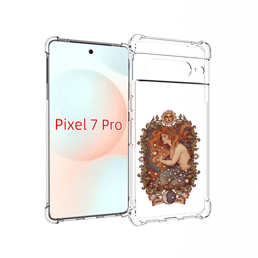 

Чехол Mypads Звездная Девушка Абстракция Для Google Pixel 7 Pro, Прозрачный, Tocco