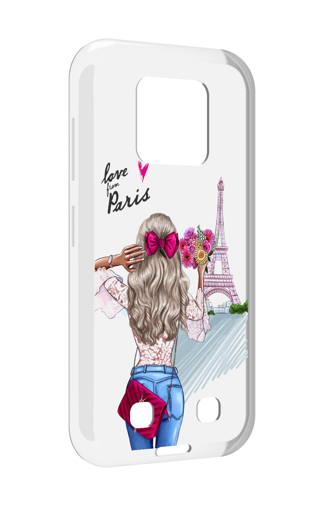 

Чехол MyPads Парижанка женский для Oukitel WP18, Прозрачный, Tocco