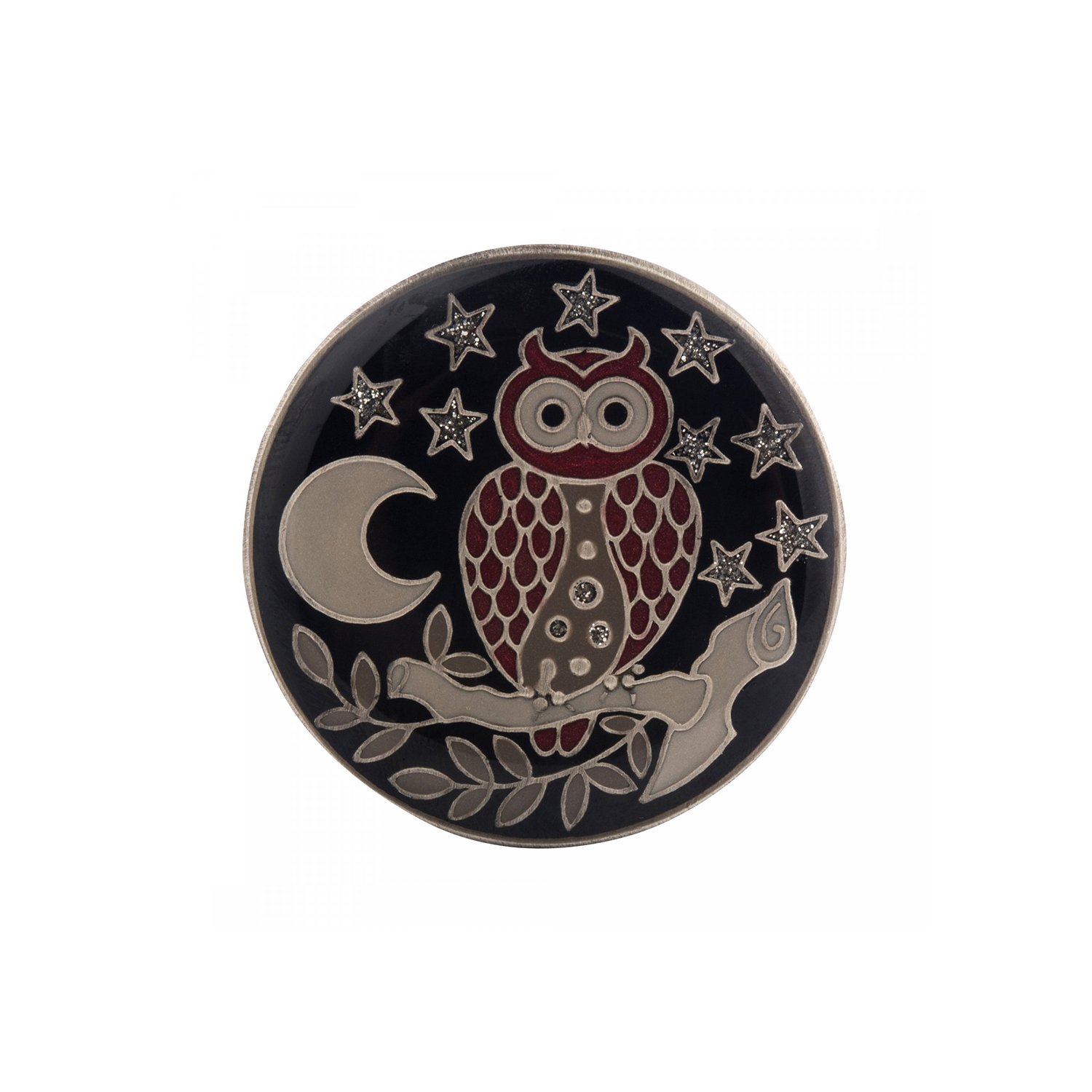 

Брошь из бижутерного сплава с эмалью Clara Bijoux F25152-12 BW, F25152-12 BW