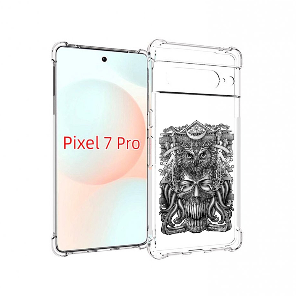

Чехол Mypads Зубастая Сова Для Google Pixel 7 Pro, Прозрачный, Tocco