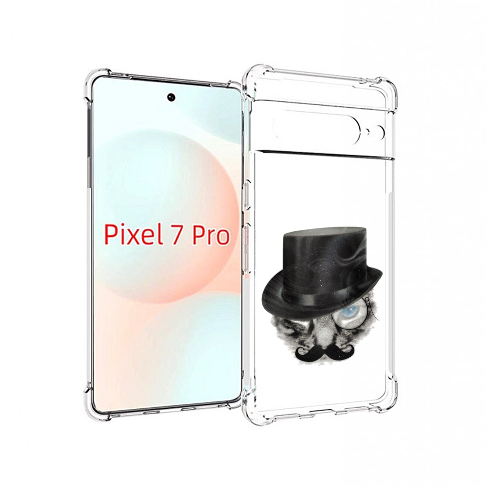 

Чехол Mypads Интелегентный Кот Для Google Pixel 7 Pro, Прозрачный, Tocco