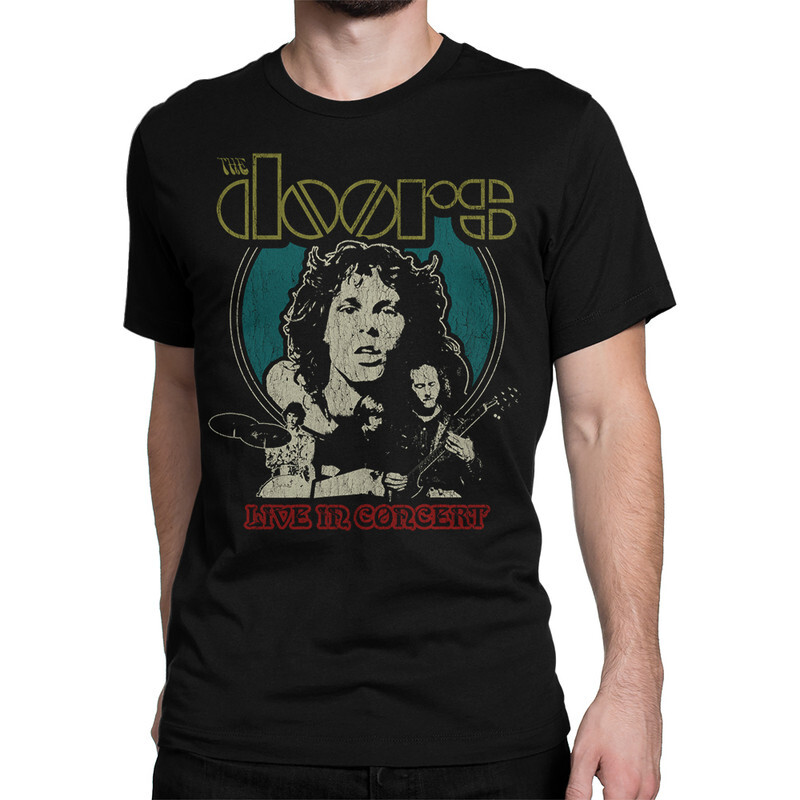 фото Футболка мужская dream shirts the doors 33020222 черная 2xl