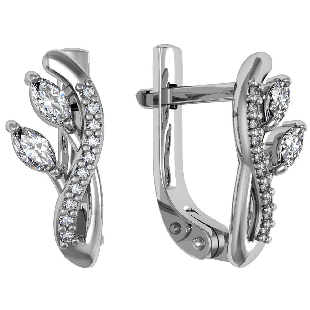 

Серьги из серебра с фианитом ПРИВОЛЖСКИЙ ЮВЕЛИР 301588-FA11, 301588-FA11